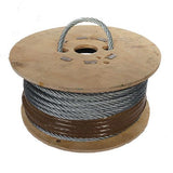 8mm 7x7 Galvanised Steel Wire Rope - 50m reel