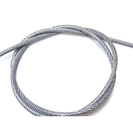 3mm Clear PVC Coated Steel Wire Rope - 50m reel