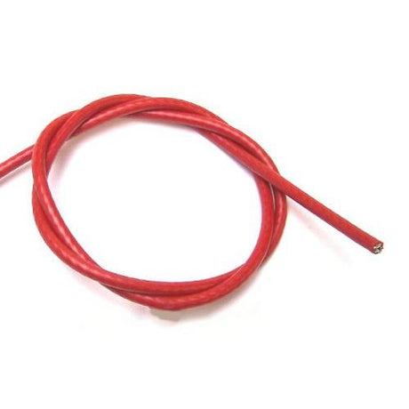 3mm Red PVC Coated Steel Wire Rope - 50m reel