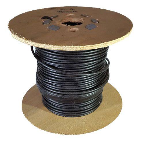 5mm Black PVC Coated Steel Wire Rope - 50m reel