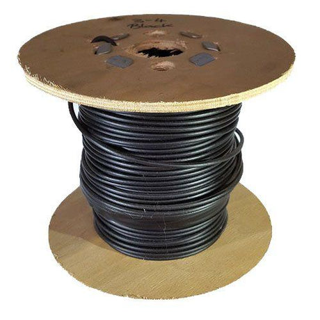 5mm Black PVC Coated Steel Wire Rope - 50m reel