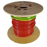 3mm Red PVC Coated Steel Wire Rope - 50m reel