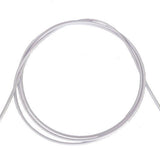 5mm White PVC Coated Steel Wire Rope - 50m reel