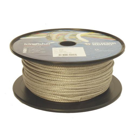 4mm Silver Dyneema Compact Braid - 100m reel