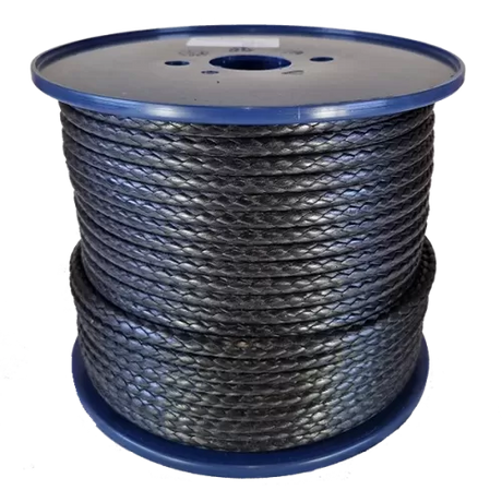 6mm Black HMPE 12-strand by the metre