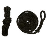 1.5m 8mm Black Fender Ropes - Pair
