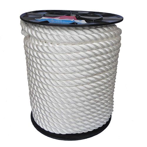 24mm White Yacht Rope on reels - Low Prices from RopesDirect