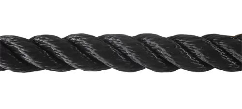 24mm Black PolySilk Barrier Rope sold by the metre