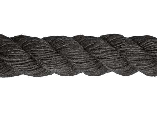 32mm Black Barrier Rope sold by the metre