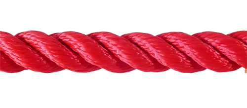 24mm Red PolySilk Barrier Rope sold by the metre