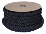 32mm Black PolyCotton Barrier Rope - 24m reel