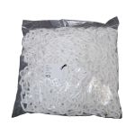 8mm White Plastic Chain - 25m bag