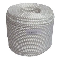 Polypropylene Rope PP 1mm 100m White 0100 Braided 