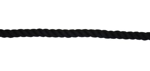 8mm Black Cotton Rope sold by the metre