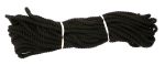 8mm Black Dyed Cotton Rope - 24m coil