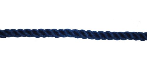8mm Blue PolyCotton Rope sold by the metre