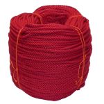 6mm Red PolyCotton Rope - 220m coil