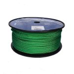 8mm Solid Green Braid on Braid Polyester Rope - 100m reel