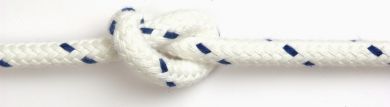 12mm Blue Fleck Matt Braided Polyester sold by the metre