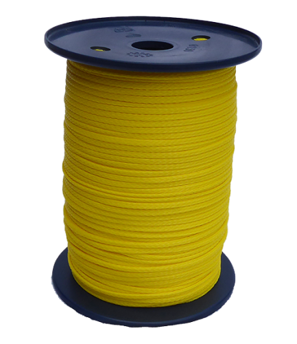 3mm Yellow Hollow Braid Polyethylene 170m Reel
