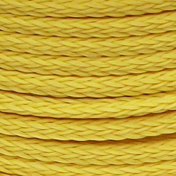 12mm Yellow Hollow Braid Polyethylene sold by the metre