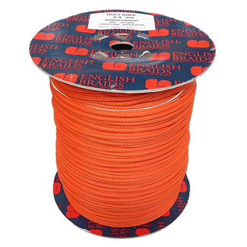 6.9mm Orange HDPE Duct Rope - 500m reel