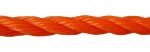 12mm Orange Polyethylene Rope - per metre