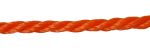 6mm Orange Polyethylene Rope - per metre
