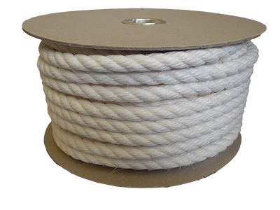 12mm White Staplespun Rope - 50m reel