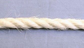 8mm White Staplespun Rope sold by the metre