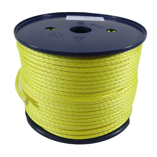 4mm Yellow HMPE 12-strand by the metre