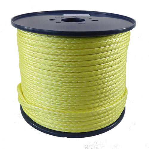 8mm Yellow HMPE 12-strand by the metre