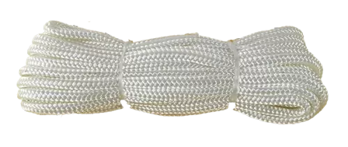 6mm 10m White Polyester Braid - Special Offer