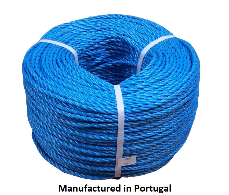 6mm Blue Poly Rope - 220m coils at Low Prices from RopesDirect