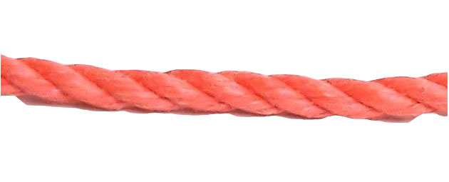 6mm Orange Polypropylene Rope - 220m coil