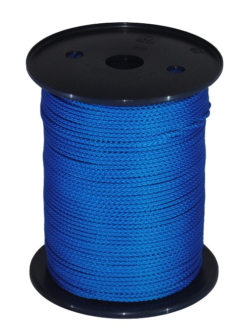 10m blue polypropylene rope poly cord 3mm