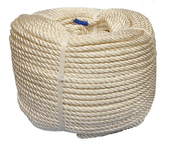 8mm 3-strand Nylon Rope sold by the metre