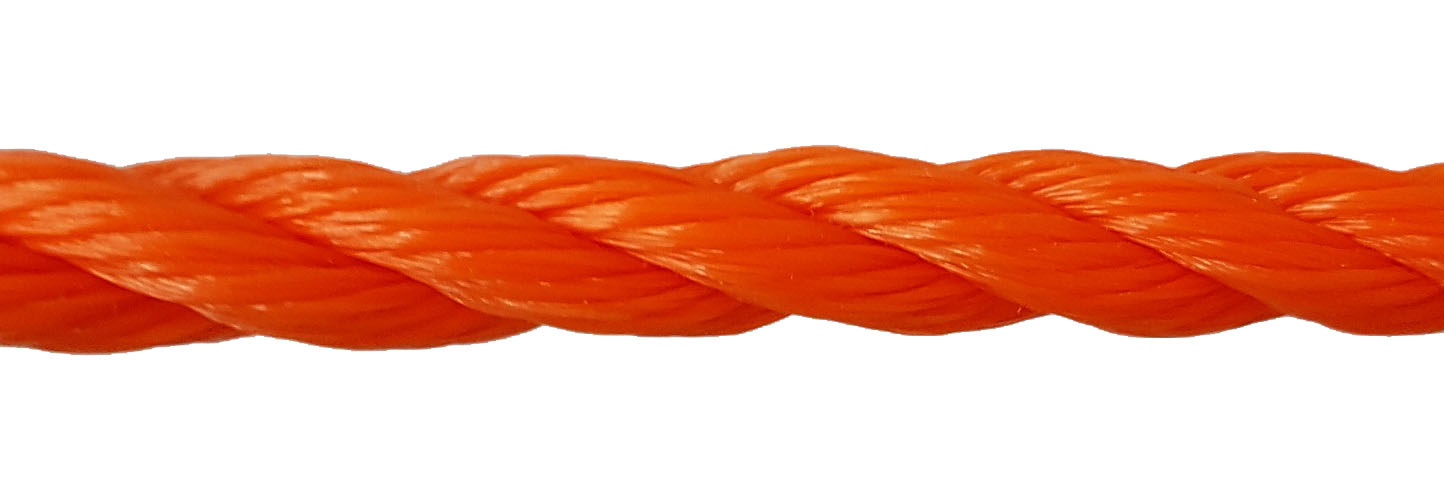 12mm Orange Polyethylene Rope per metre
