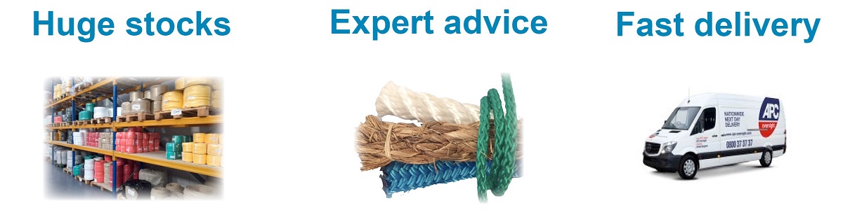 Huge stocks, expert advice and fast delivery - Ropes Direct